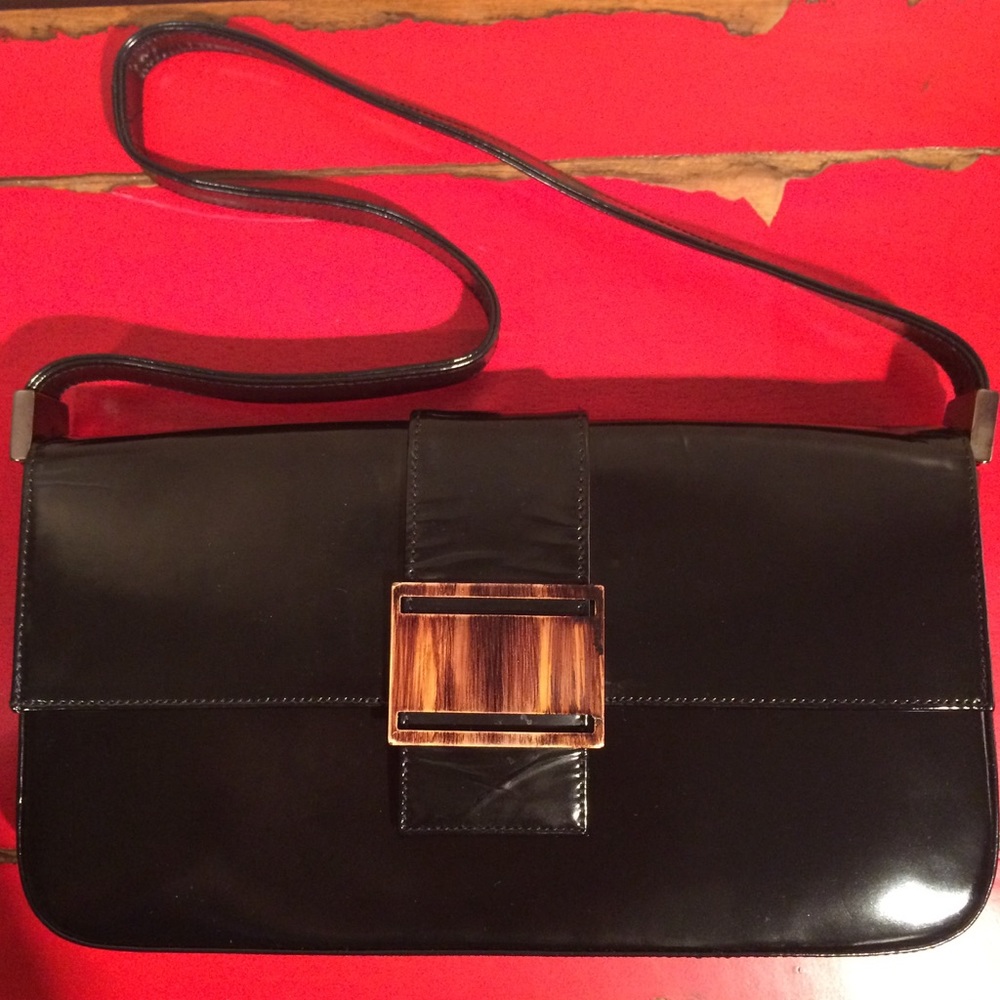 Stuart Weitzman Patent Leather Shoulder Bag